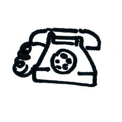 403 DESSIN icone menu telephone